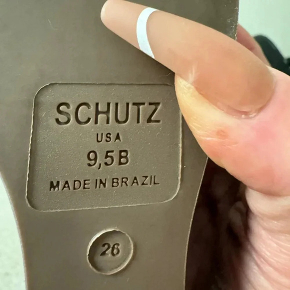 Schultz Carl Strappy platform wedge sandal black size 9.5 - Picture 6 of 12